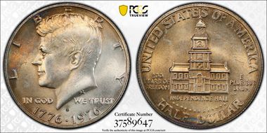 1976-S 50C Silver MS64