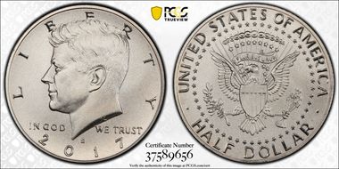 2017-S 50C Enhanced Unc Set SP70