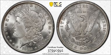 1885-O $1 MS67+