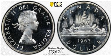 1963 S$1 PL67DCAM