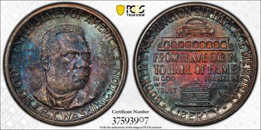 1946 50C Booker T. Washington MS66
