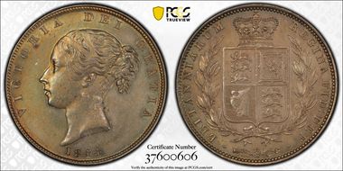 1844 1/2 Cr S-3888 MS61