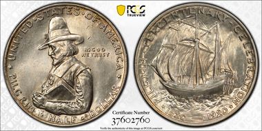 1920 50C Pilgrim MS63