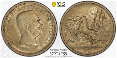 1914-R 2 L KM-55  Ag AU53