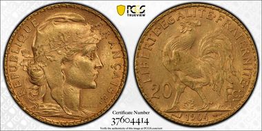 1904 20 Fr Gad-1064 F-534 MS62