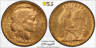 1906 20 Fr Gad-1064 F-534 MS65