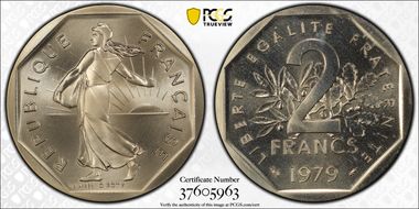 1979 2 Fr KM-P640 Piefort Ni SP68