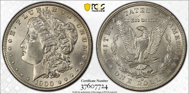 1900-O/CC $1 VAM 11, Overmintmark N1