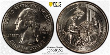 2019-W 25C Lowell NP Early Find MS66