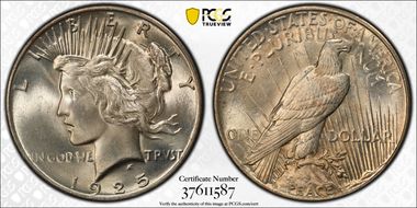 1925 $1 MS66