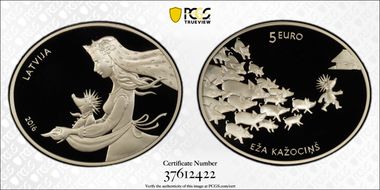 2016 € 5 Hedgehog's Coat PR70DCAM