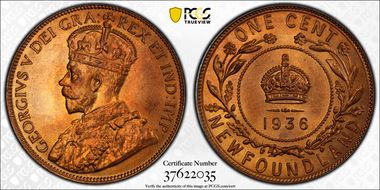 1936 1C MS66+ RD