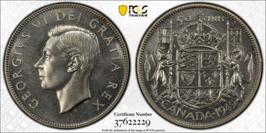 1949 50C Narrow Date MS66