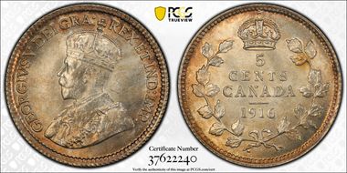 1916 5C MS65