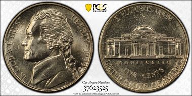 1999-P 5C MS66FS