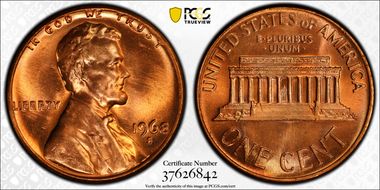 1968-S 1C MS66RD