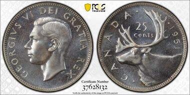 1951 25C Low Relief PL67