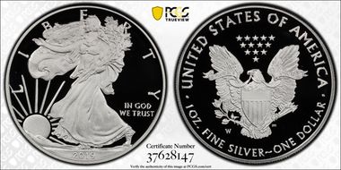 2019-W $1 Silver Eagle PR69DCAM