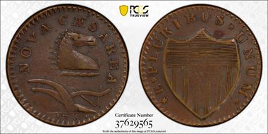 1786 NJ 1/2P Bridle AU55+ BN