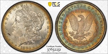 1883-O $1 MS62