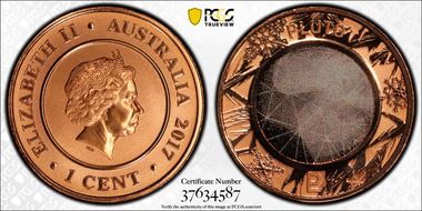 2017 1C Planetary Coins Pluto Colorized MS70RD