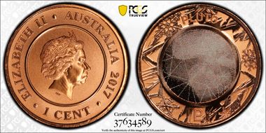 2017 1C Planetary Coins Pluto Colorized MS70RD