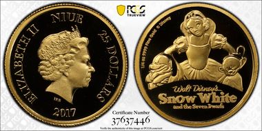 2017 $25 Snow White PR70DCAM