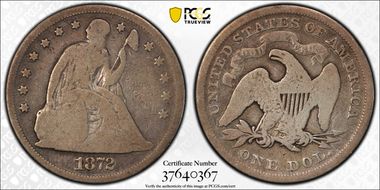 1872 $1 G4