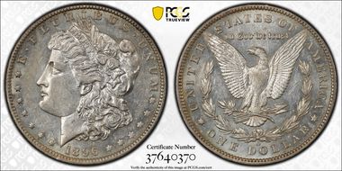 1896-O $1 AU55