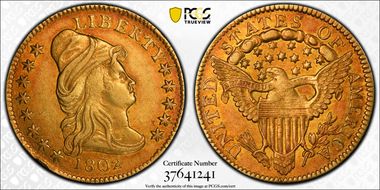 1802/'1' $2.50 AU55+