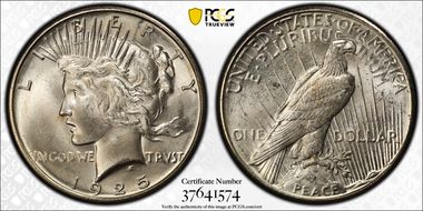 1925-S $1 MS64