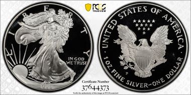 1994-P $1 Silver Eagle PR70DCAM
