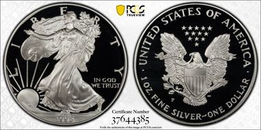1998-P $1 Silver Eagle PR70DCAM