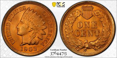 1903 1C MS66+ RD