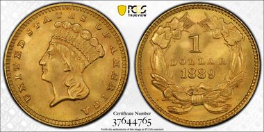 1889 G$1 MS66+
