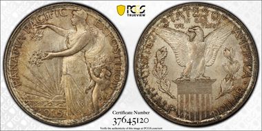 1915-S 50C Panama-Pacific MS66
