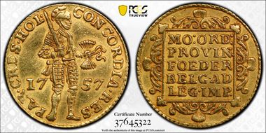 1757 Ducat AU53