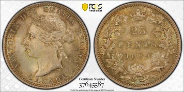 1894 25C Dbl 25, High 4 MS65+