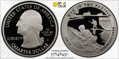 2019-S 25C War in the Pacific NP - Silver PR68DCAM