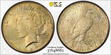 1927 $1 MS65+