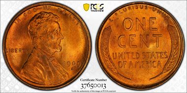 1909-S VDB 1C MS66RD