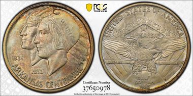 1935-D 50C Arkansas MS67