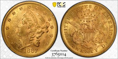 1867 $20 MS61