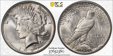 1927-D $1 MS66+