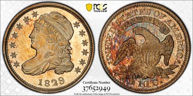 1829 10C PR64+ CAM