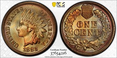 1882 1C MS66+ RD