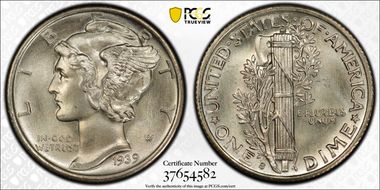 1939-S 10C MS67+ FB