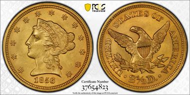 1856 $2.50 MS65