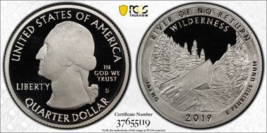 2019-S 25C Frank Church River of No Return NP - Silver PR69DCAM