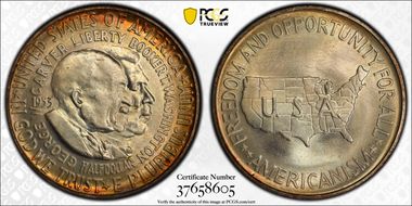 1953 50C Washington-Carver MS66